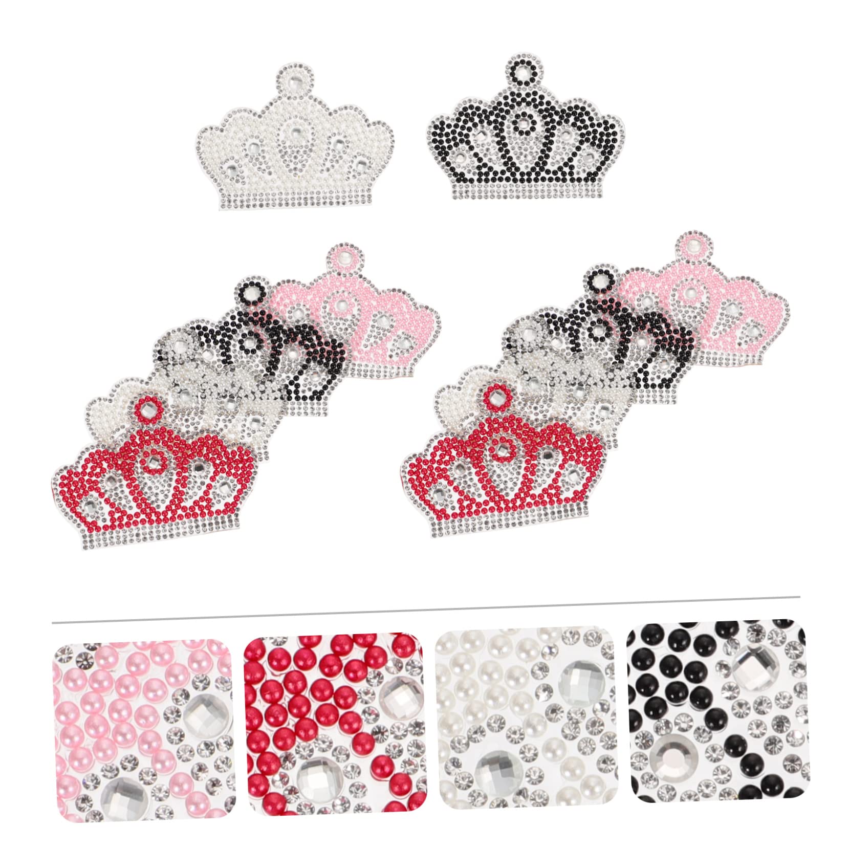 30pezzi Adesivi Decorativi Forma Di Perle e Strass Per Abbigliamento e Accessori Per Cappelli Borse e Valigie Design e Accattivante