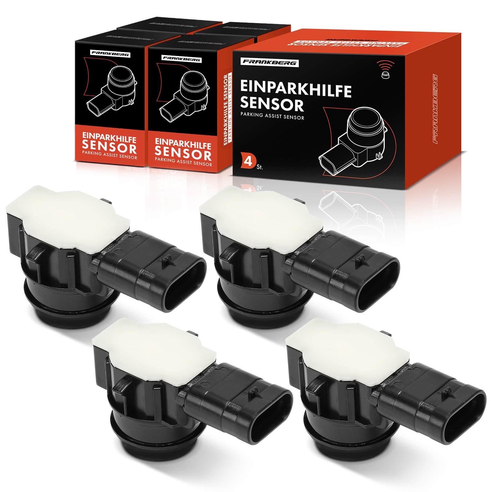 Frankberg 4x Sensori di Parcheggio PDC Compatibile con Serie 1 F20 Serie 3 Touring F31 2 Cabriolet F23 Serie 3 F30 F80 4 Gran Coupé F36 Replace# 684-083