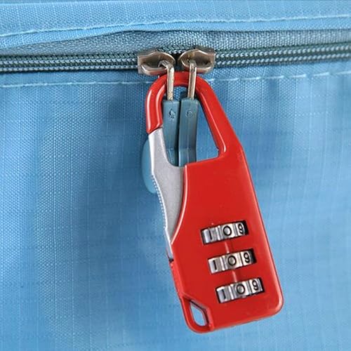 Miniatura 7 de Candado de combinación de 3 dígitos de aleación de zinc, candado pequeño de combinación segura para maletas, maletas, maletines, bolsas de