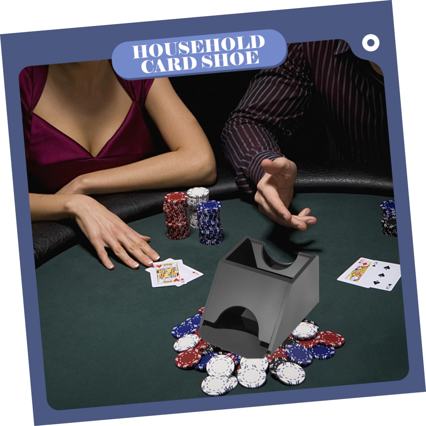 Distributore Carte da Gioco Portatile in Acrilico Dealer per Poker e Blackjack Accessorio Casa Facile da Pulire e Riutilizzabile Scarpe Carte Resistenti per Tavolo Gioco