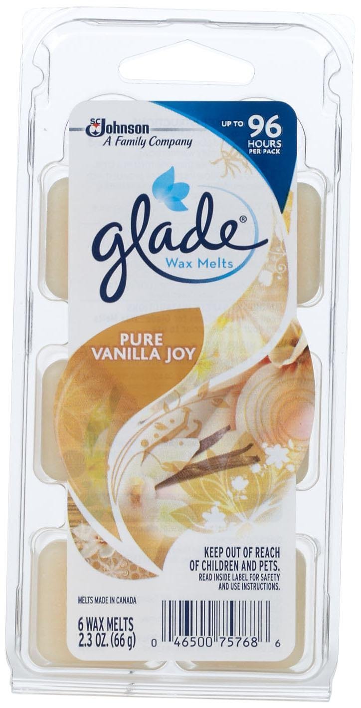Glade Wax Melts Refill - Pure Vanilla Joy - 6 Pack