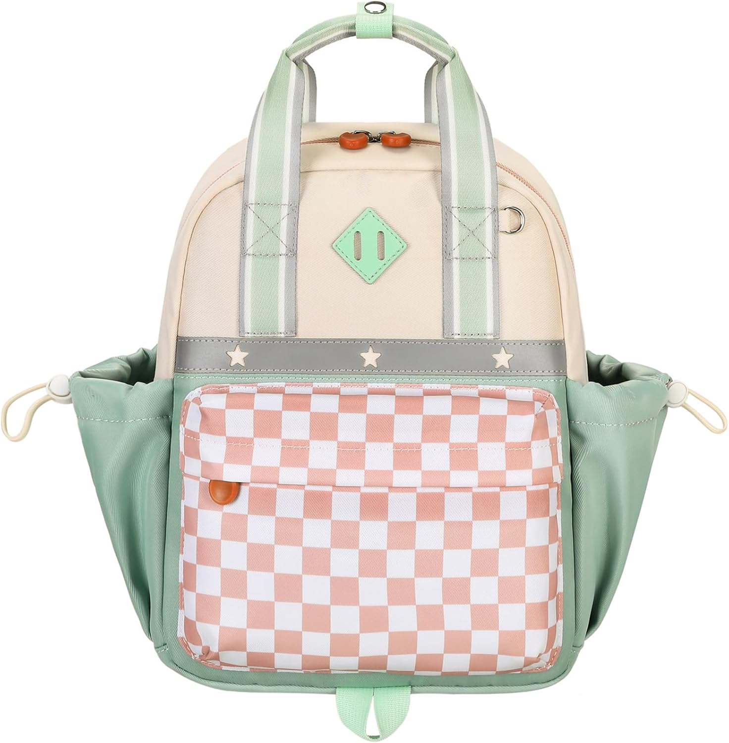 Toddler Backpack for Girls 2-4 Mini Diaper Daycare Bag Preschool Kids Bookbag for Kindergarten Elementary School Travel, Checkerboard