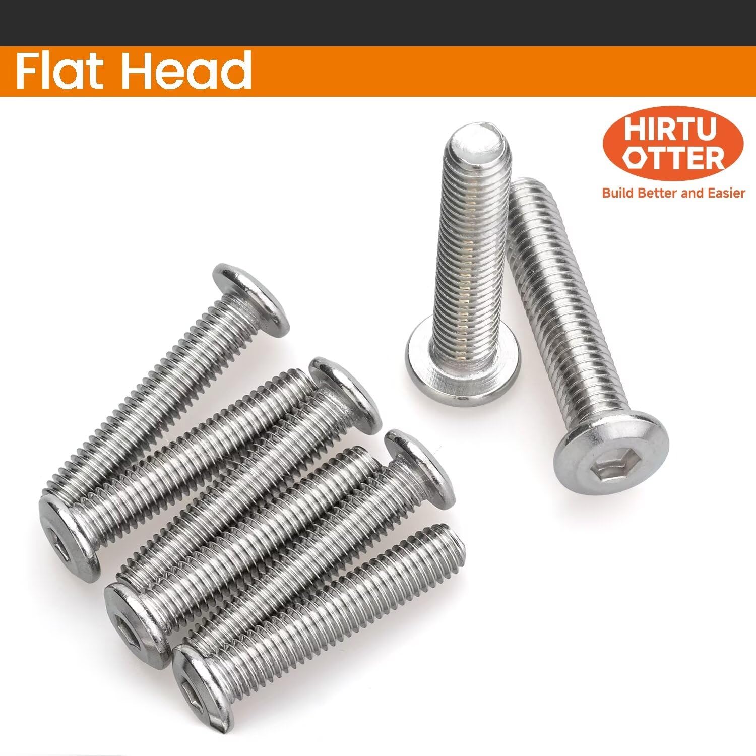 M3 x 3mm 100 Pcs Flat Round Head Hex Socket Cap Screws, 304 Stainless Steel Bolts, Fully Threaded, Bright Finish, Includes Hex Wrench, Furniture, DIY, 3D Printing