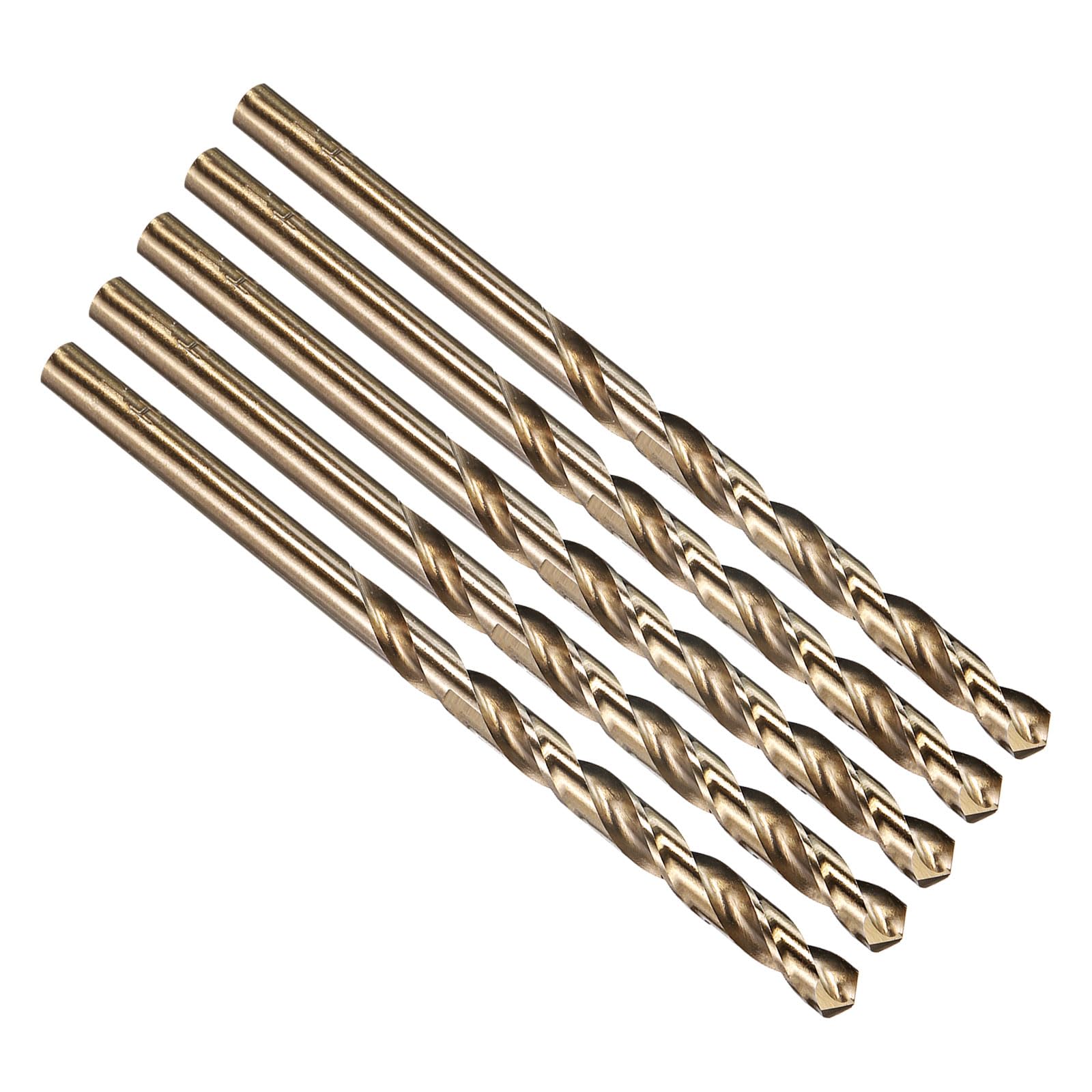 PATIKIL 4.7mm Drill Bit #13, Micro Number Small Bits 4341 High-Speed Steel 135° Gold for Soft Thin Metal Steel Wood Acrylic - 5 Pack