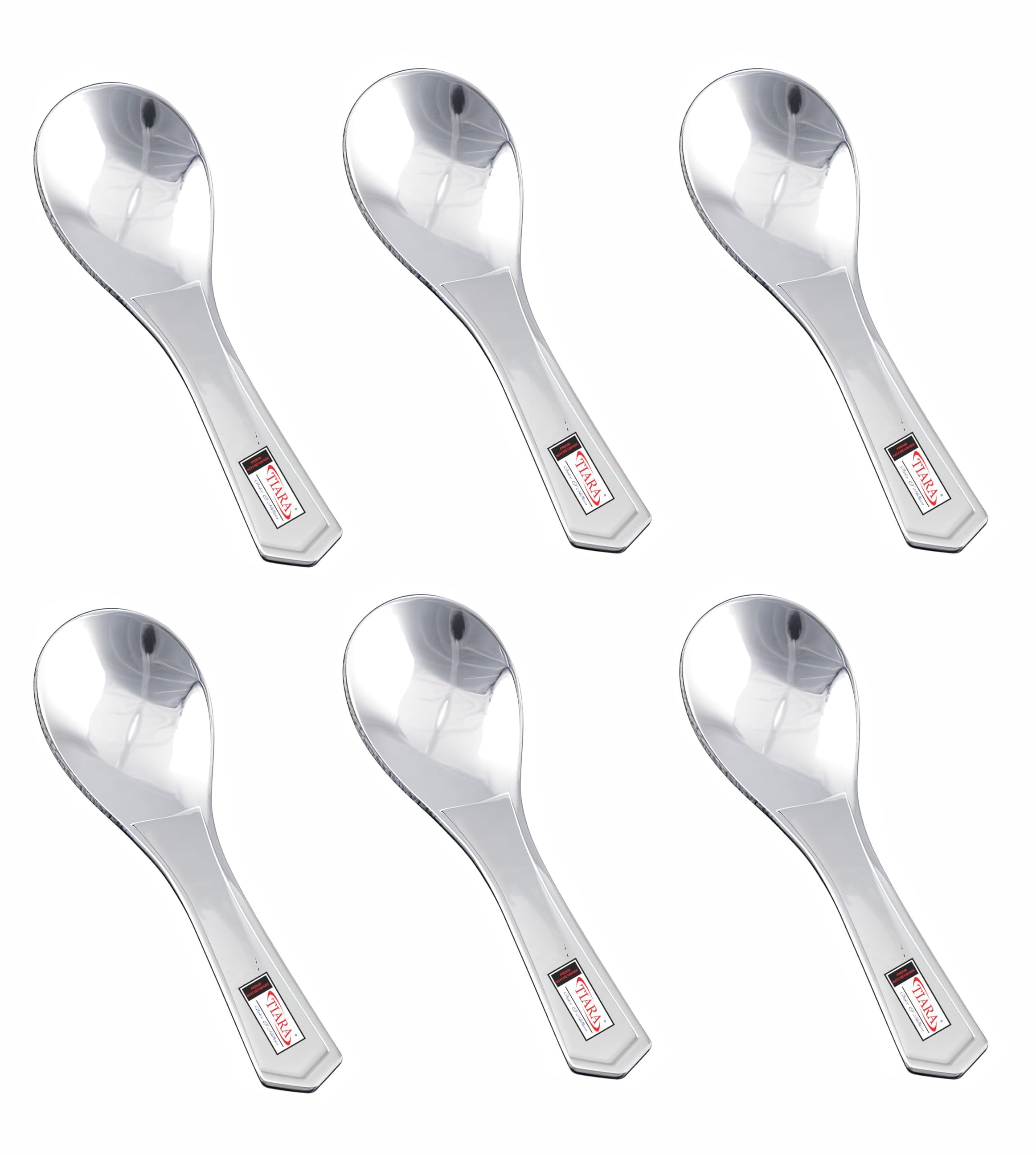 TIARA GAMA 6Pc Masala Spoon Stainless Steel Small Masala Containers Spoon Set for Home/Kitchen Length 9cm (6)