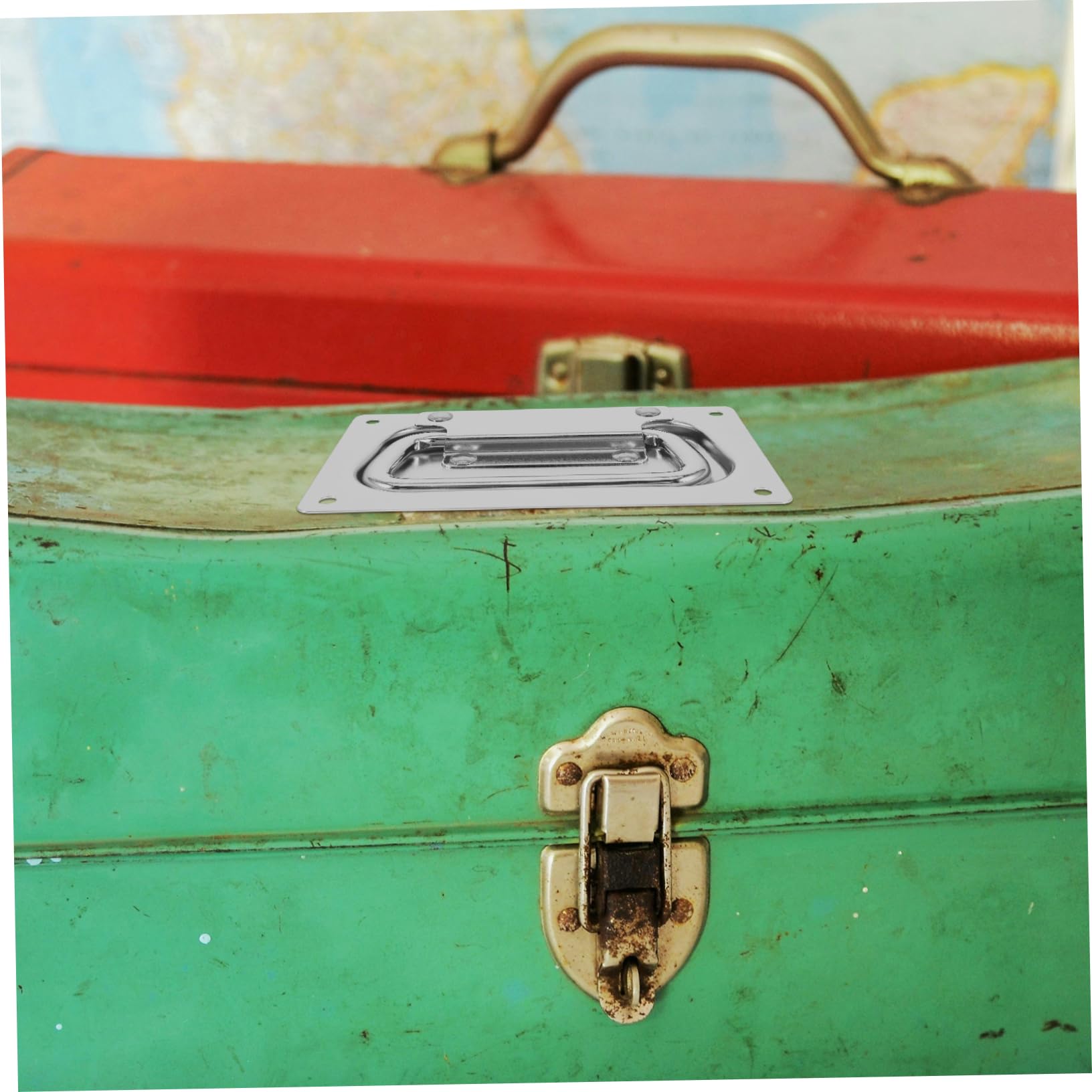 Cabilock Replacement Case Handle Metal Pull Handle for Chests Industrial Boxes Comfortable Grip Sturdy Construction