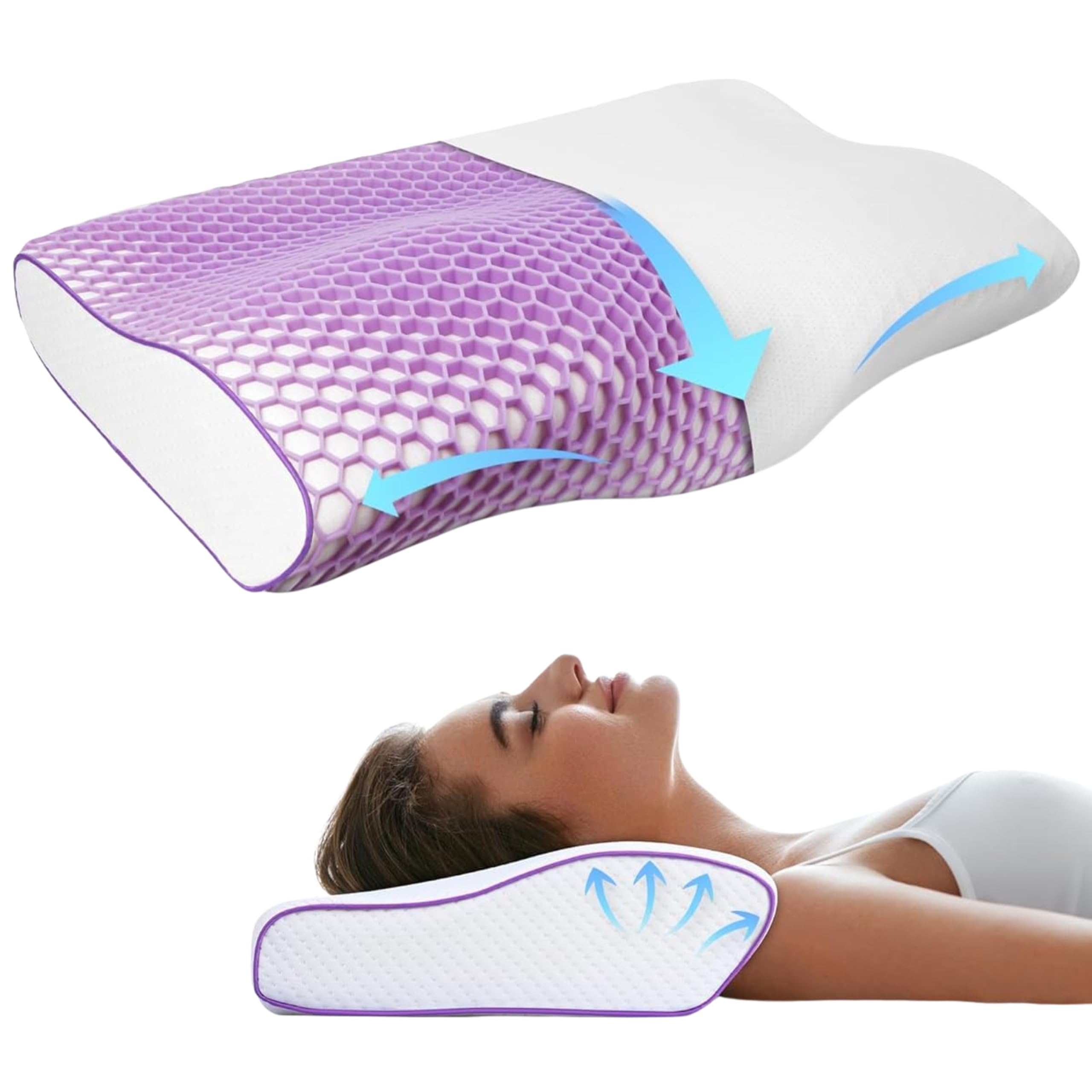 Cervical Roll Pillow - Neck Support & Spinal Alignment -26 Cervical Roll Pillow - Neck Support & Spinal Alignment -26