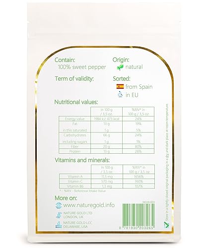 Miniatura 2 de Sweet Pepper Powder  Sweet Red PAPRIKA  500g - 1.1 lb  100% natural y vegano  Sin OMG  Sin azúcar y cualquier adición *