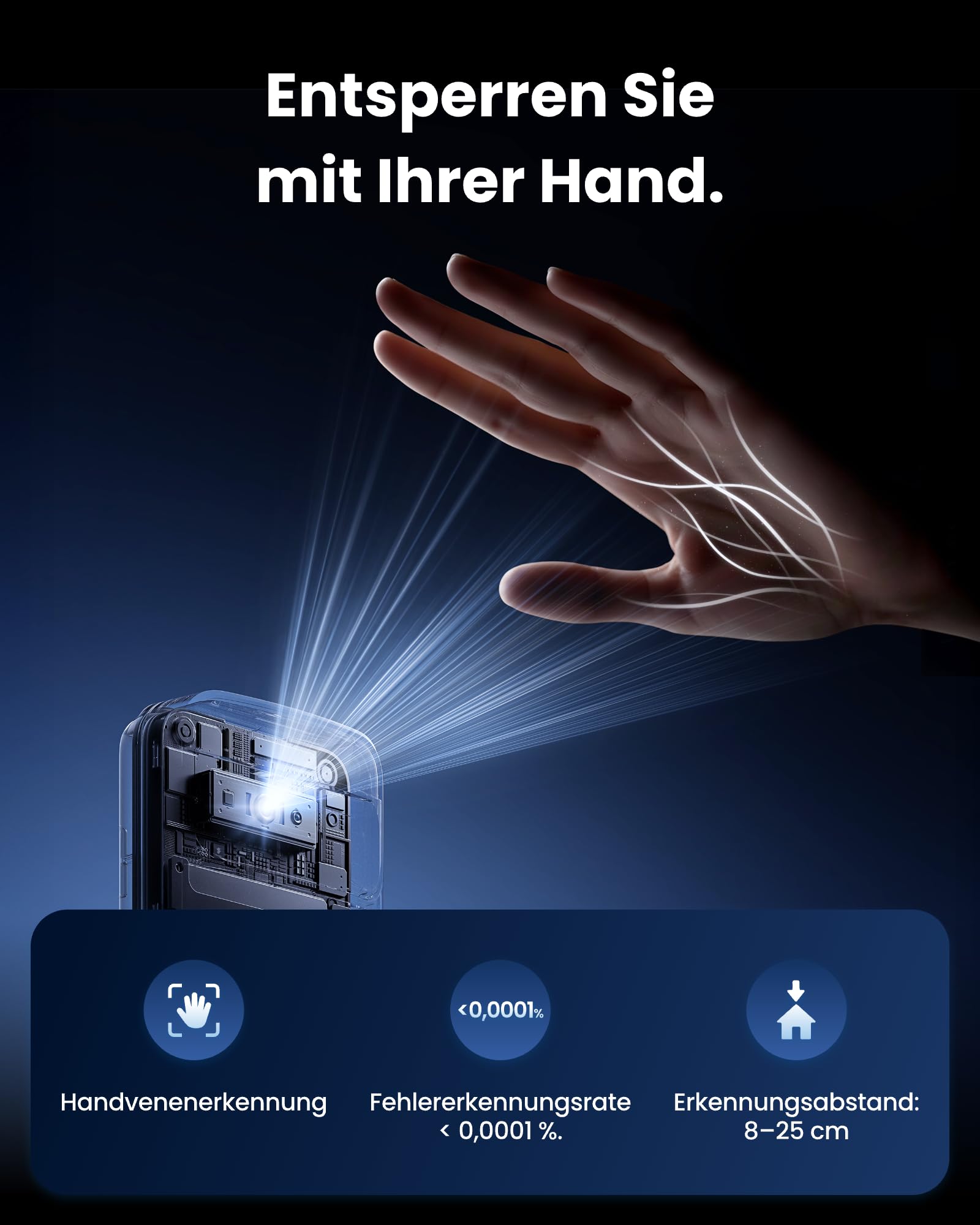SwitchBot WiFi Smart Lock Ultra mit Keypad Vision Pro – 3D-Gesichts- & Venen-Erkennung, kontaktlose Entsperrung, passend für Europrofil-Zylinder, kompatibel mit Matter, Alexa, Google und IFTTT