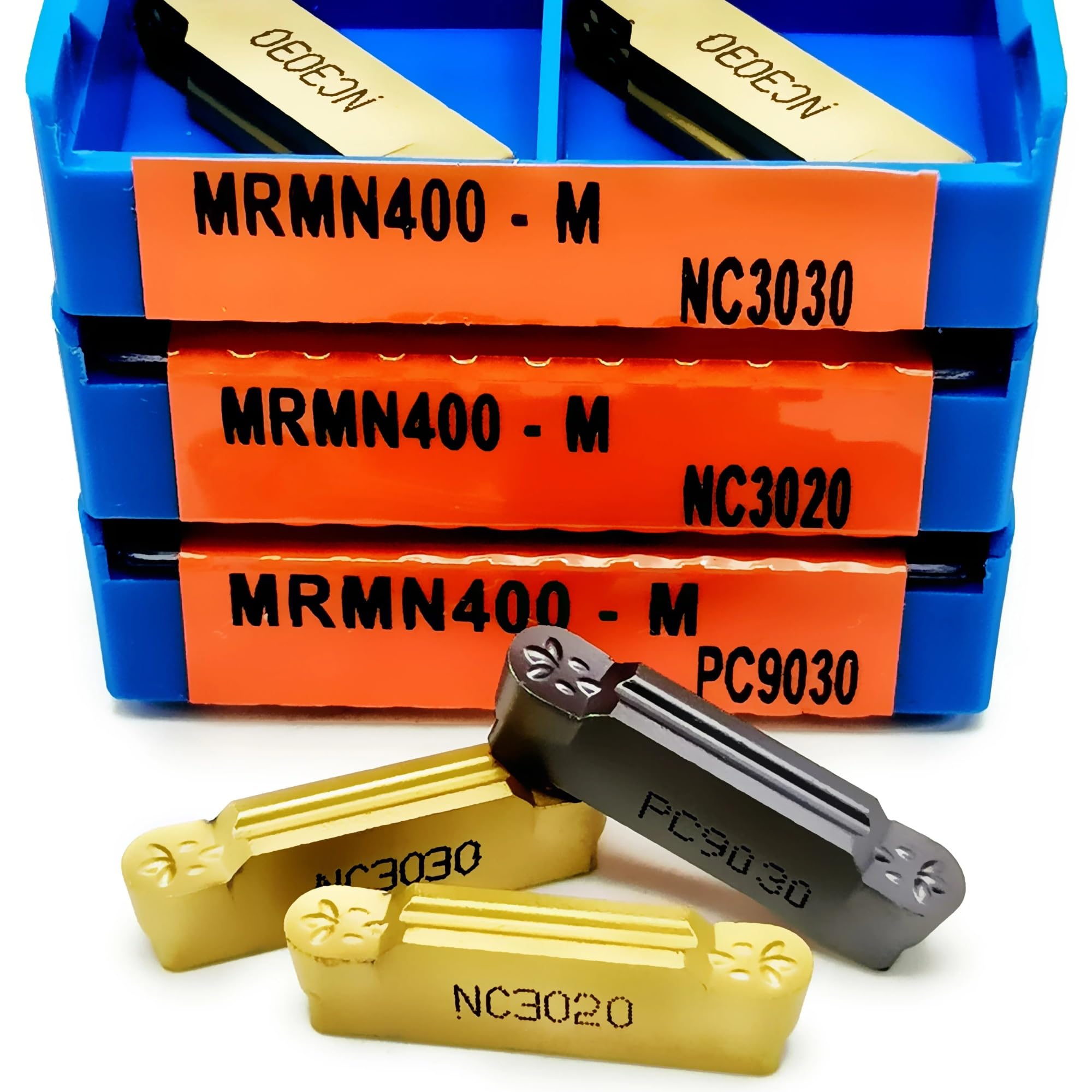 10 Uds Herramienta De Torneado Inserto Carburo CNC Pieza Tronzado Y Ranurado MRMN400M Herramienta de Torno(MRMN400M NC3020)