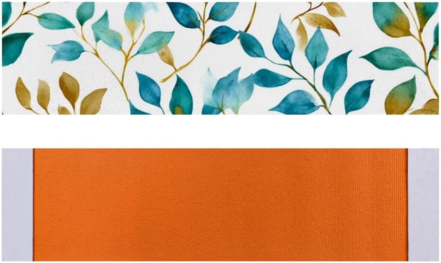 Stair Treads Non Slip Stair Runners for Wooden Steps Indoor, 15PCS 8"x30" Gold Green Leaves and Branches (3) Carpet Treads for Wood Stairs Staircase Step Treads for Kids & Dogs, Stair Covers