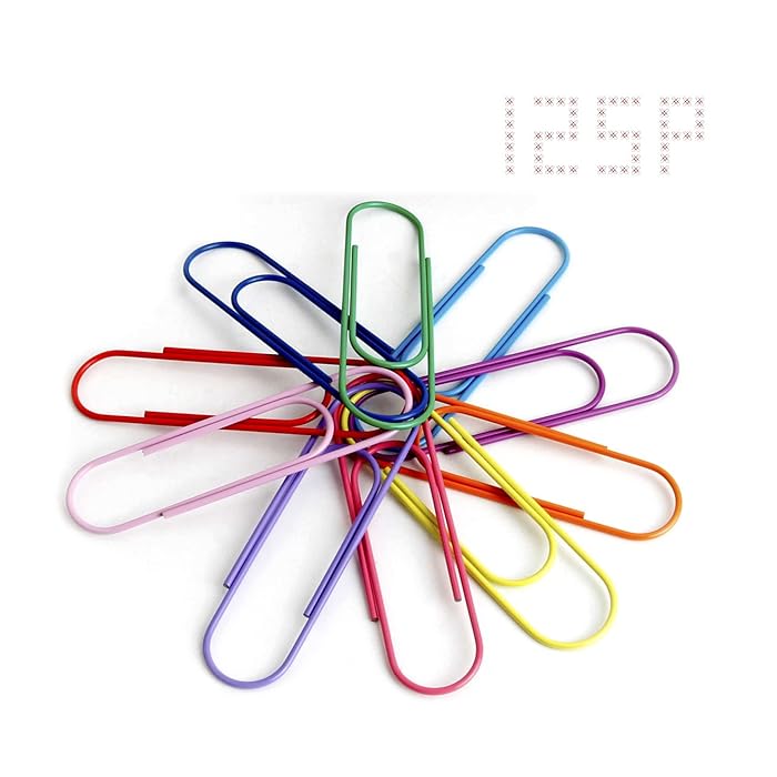 Buy SUNDER Large Paper Clips, 3 Inches Jumbo 125 Pcs Giant Clips 78mm