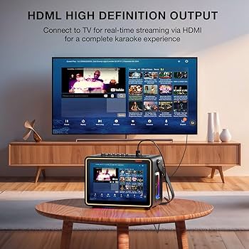 Amazon.com: Smart Karaoke Machine with Lyrics Display, 12.1