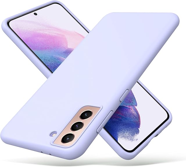 ULAK Liquid Silicone Case for Galaxy S21 Plus, 3 Layer Shockproof Hybrid Drop Protection Rubber Protective Phone Case Cover Compatible with Samsung Galaxy S21 Plus 5G 6.7 inches - Purple