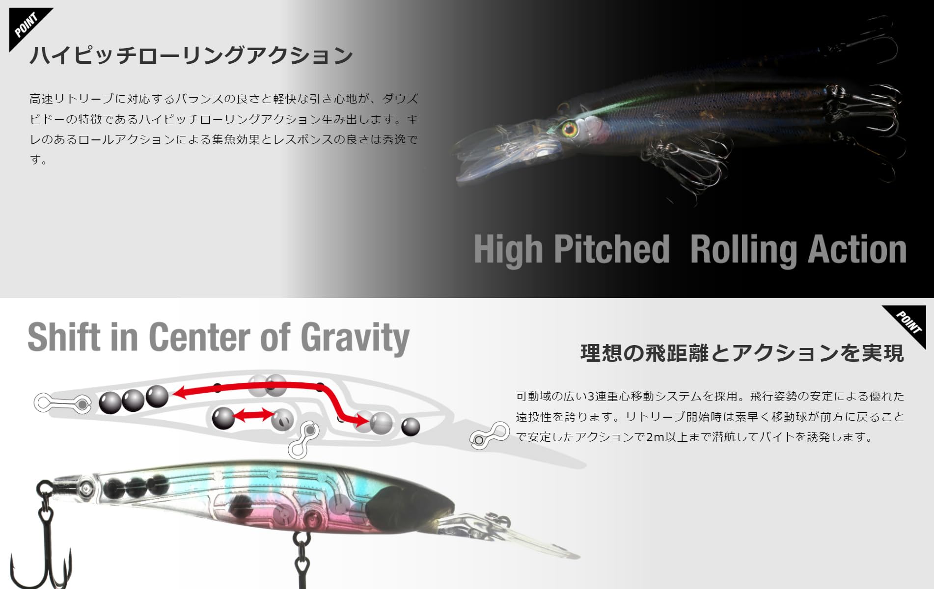 Amazon | JACKALL(ジャッカル) ダウズビドー 90SP 90mm ババタク