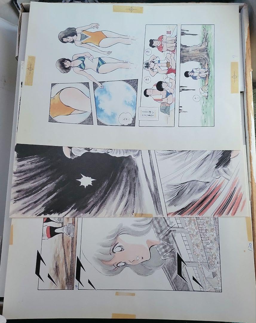 あだち充 複製原画 画業30周年記念企画 タイムカプセル　リトグラフ あだち充画業30周年記念特別企画BOX TIME CAPSULE タイム