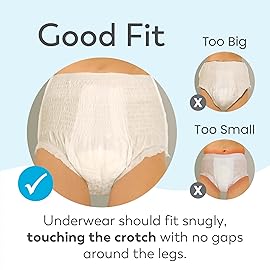 Swimmates Adult Swim Underwear, Pull-Up with Tear-Away Side Seams, Unisex, Disposable, Medium (34-48 Waist), 20 Count (Case of 4)