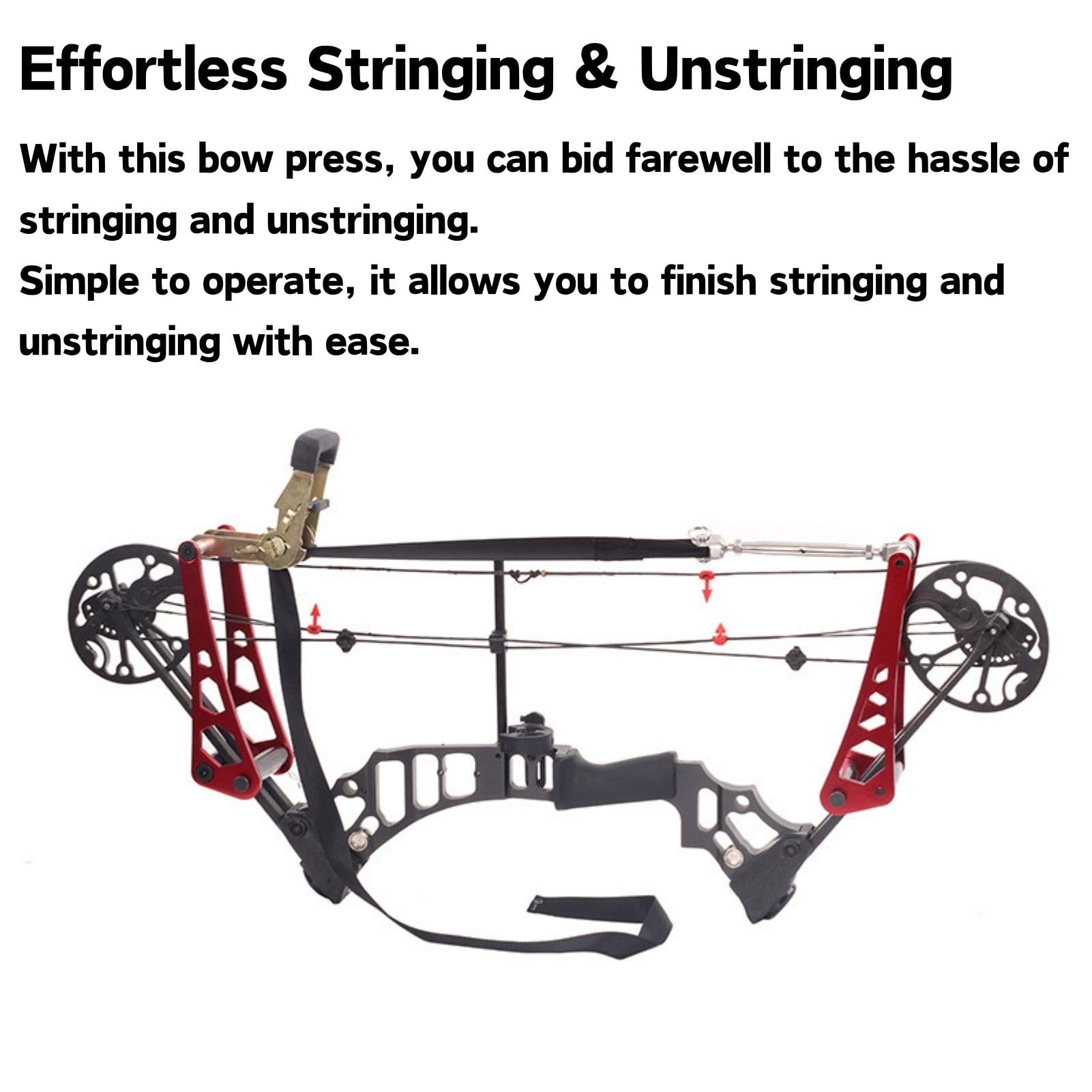 Bogenpresse Compoundbogen, Tragbare Bogensehnenwechsler Einstellwerkzeug Compound Bow Bogenpresse Bogenschießen Zubehör