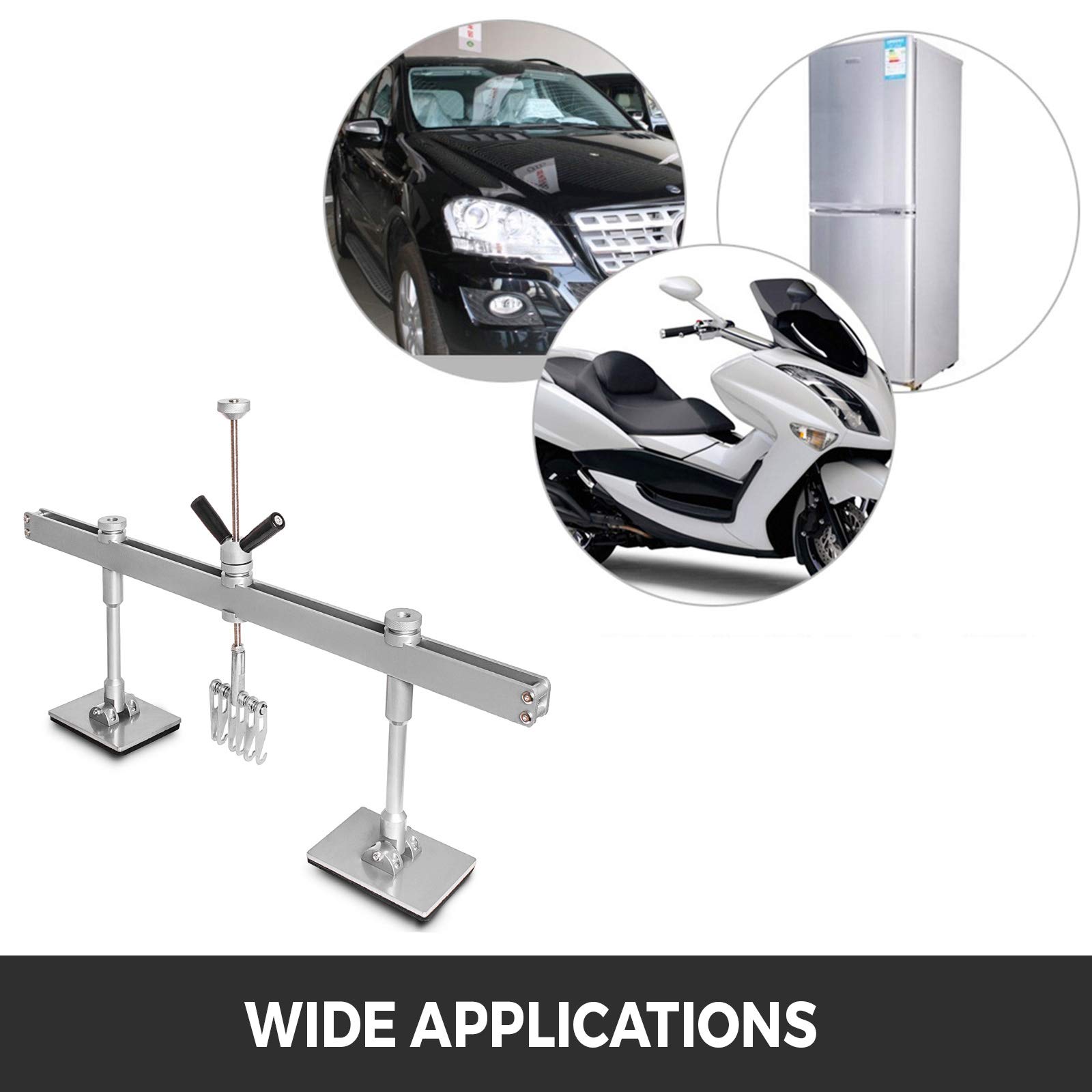 VEVOR Kit Estrattore Ammaccature per Auto 85CM Leva, 6 Gancio per Artigli, Accessori Kit per la Rimozione delle Ammaccature Senza Vernice, Kit per la Rimozione per la Riparazione della Carrozzeria