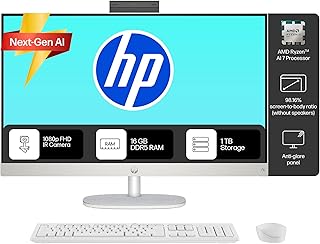HP Next Gen AI AIO, AMD Ryzen AI 7 350, 50 Tops,(16GB DDR5,1TB SSD) IPS, 300 nits, Anti-Glare, 27inch(68.6cm) FHD, Win 11,... Price In India