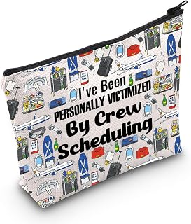 JNIAP Flight Attendant Gift I Have Been Personally Victimized by Crew Scheduling Cosmetic Bag Stewardess Aviation Gift (I've Been Personally Bag)
