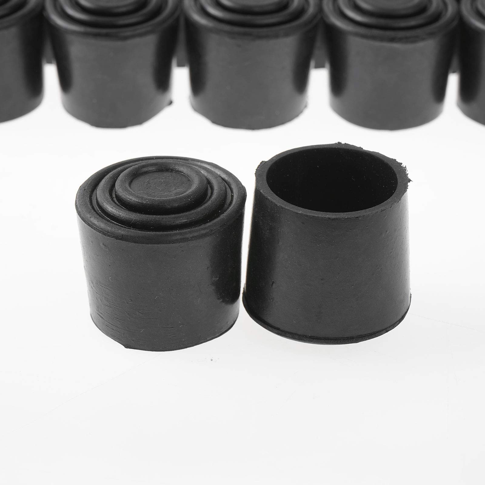 Lot de 12 pieds de chaise en caoutchouc C pour protection de sol antidérapants pour bureau, maison, table résistante aux rayures, facile à installer