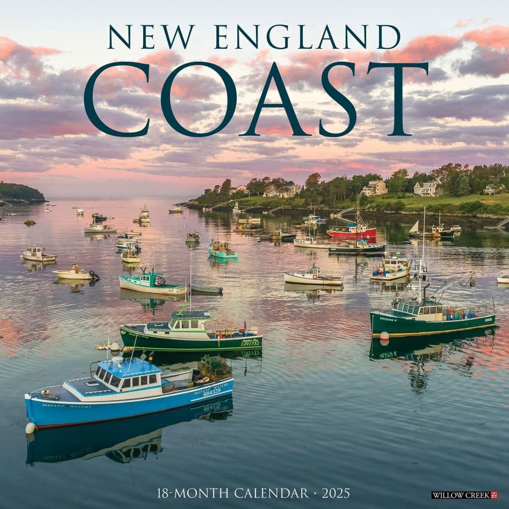 Willow Creek Press, New England Coast 2025 Wall Calendar