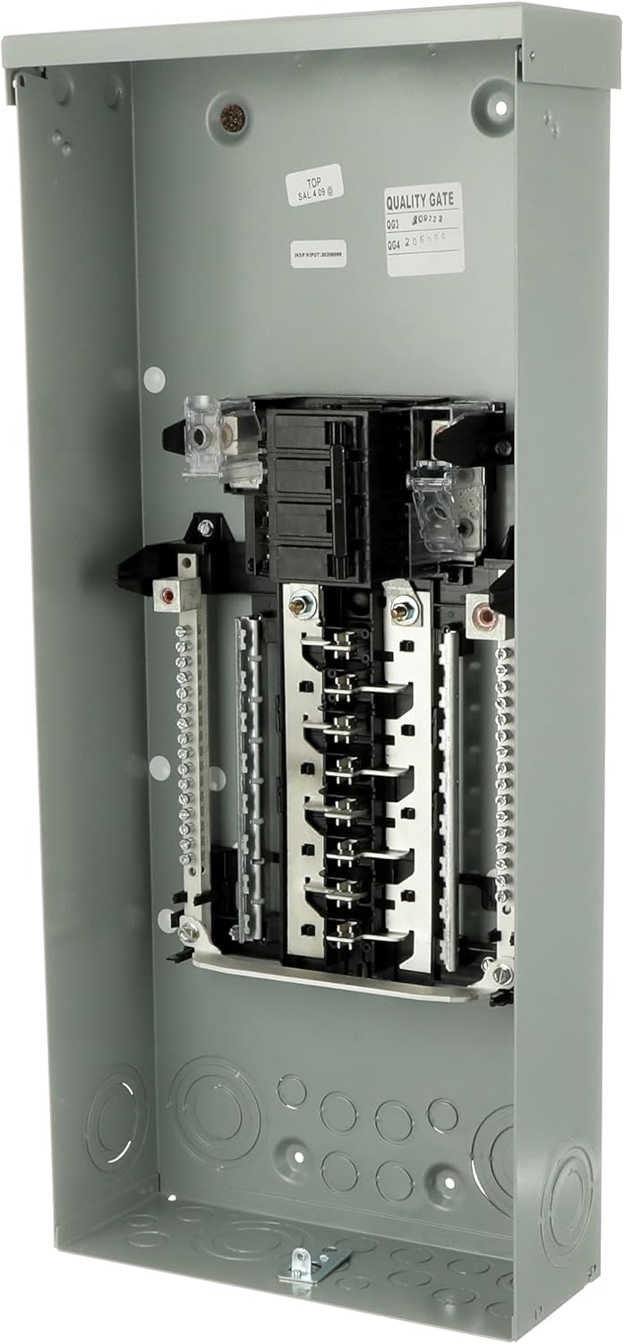 Internal straight view of the ABB TM1615RCU Powermark Gold 150A Main Breaker Outdoor Load Center