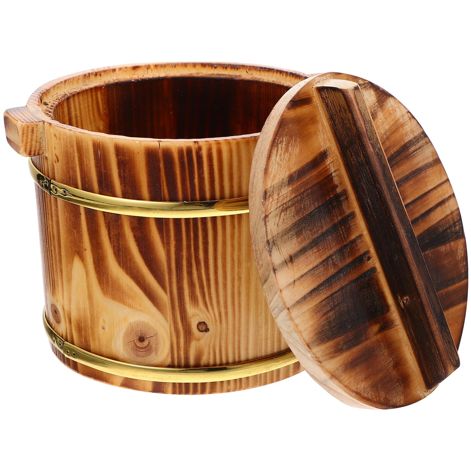 Boîte bois pour sushi et organisateur de riz de stockage pour repas japonais authentique