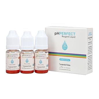 pH Perfect pH Test Kit  pH Drops for Drinking Water  Measures pH Levels of Water & Saliva More Accurately Than pH Test Strips  pH Balance  Alkaline pH Water Testing Kit, Value 3-Pack