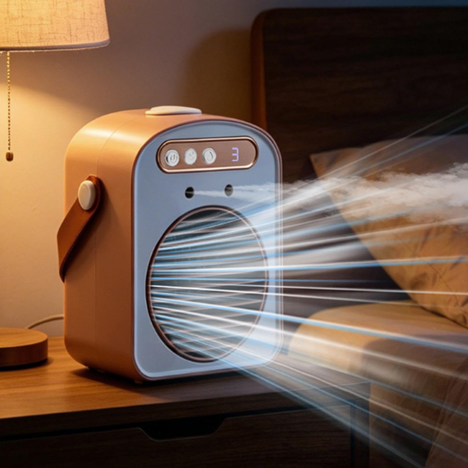 Generico Ventilatore Da Scrivania Senza Pale Nebulizzatore Ricaricabile | Ventilatore rinfrescante personale portatile Per casa camera da viaggi campeggio pesca spiaggia tenda