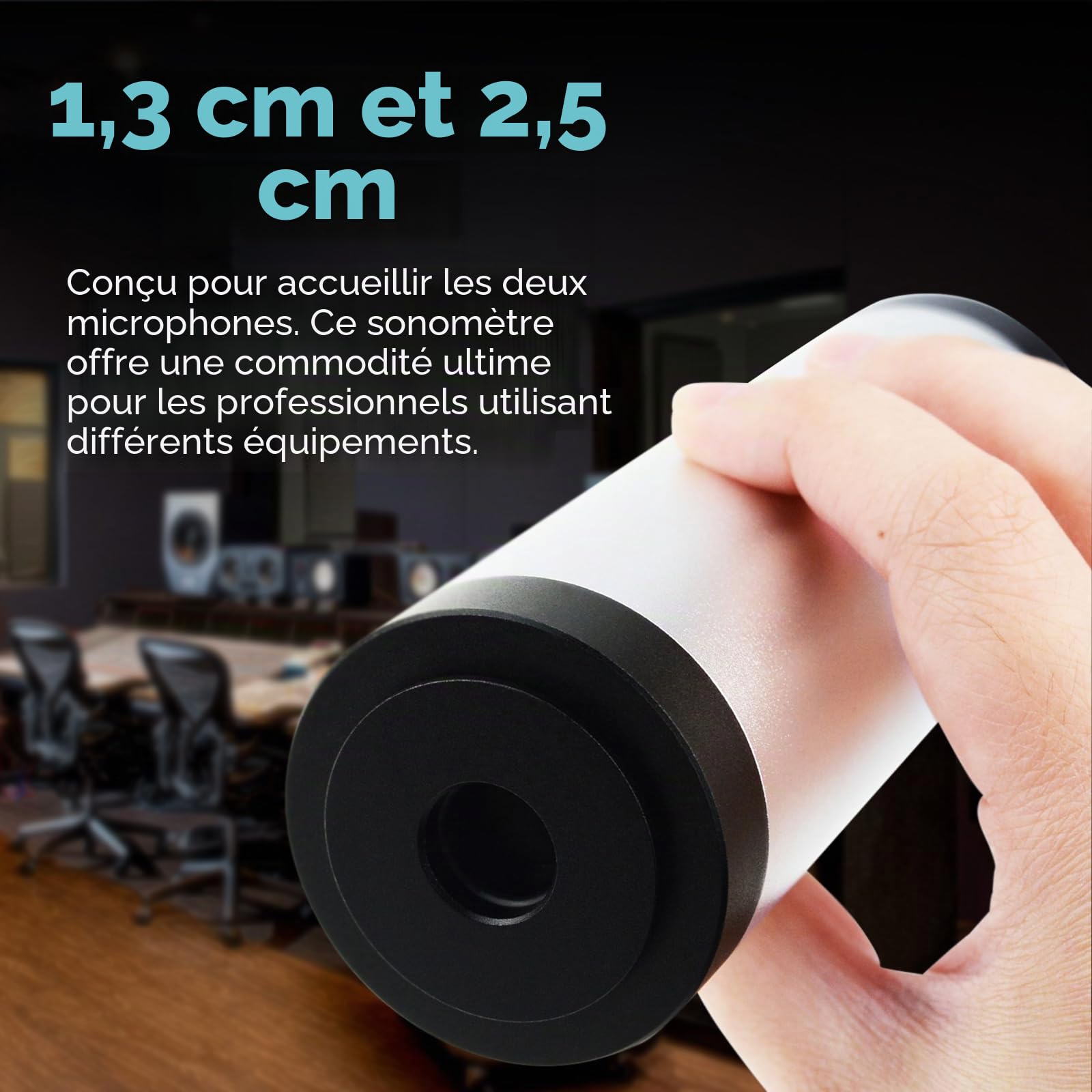 Calibrateur de niveau sonore, calibrage du décibel avec lecteur de mesure du bruit