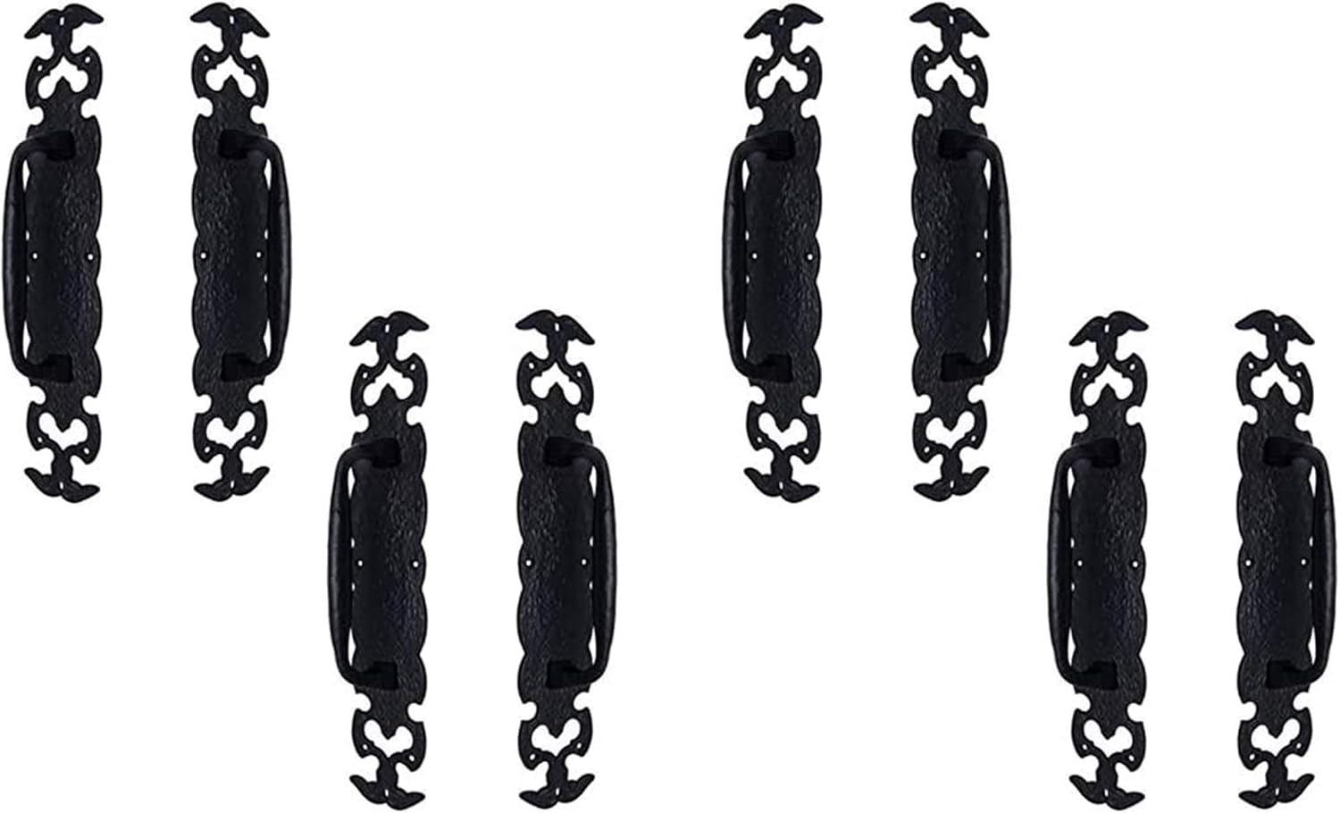 Adonai Hardware "Lydda Heavy Duty Antique Cast Iron Decorative Door Pull with Plate (1, Oil Rubbed Bronze) for Vintage Sliding French Wooden Barn Doors, Gates, Fences, Farmhouse
