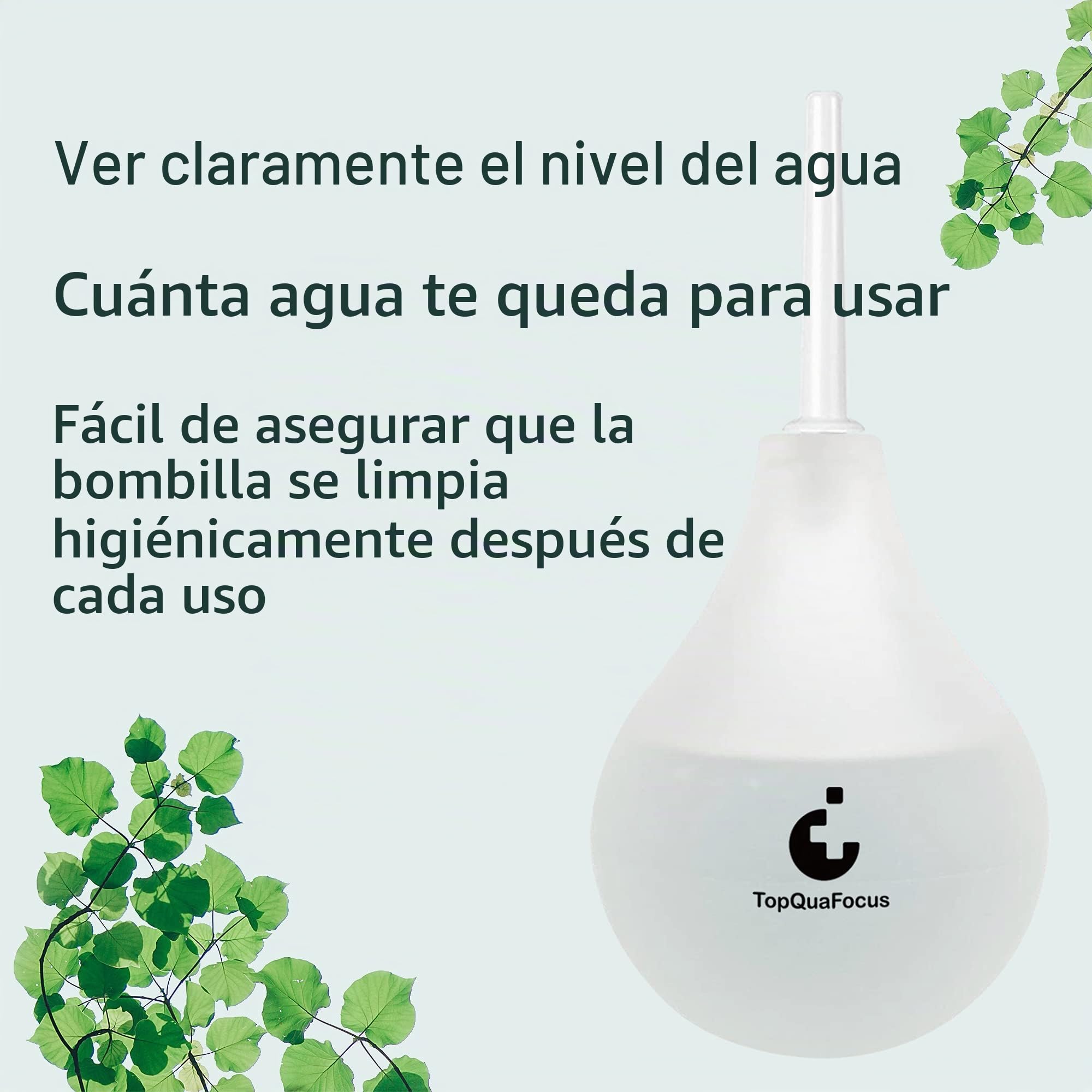 TopQuaFocus - Kit de bombilla de enema de 8 oz, 4 boquillas reemplazables para limpieza de colon de ducha anal de hombre mujer (transparente)
