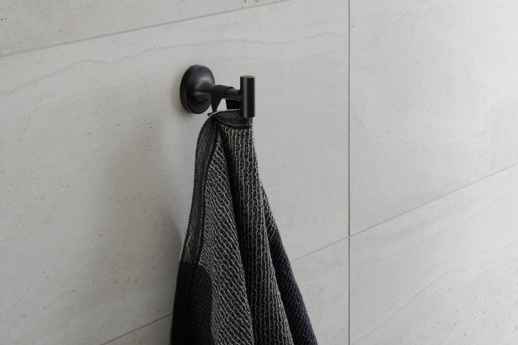 Duravit Starck T wieszak na ręczniki 009929, Kolor: Czarny matowy - 0099294600
