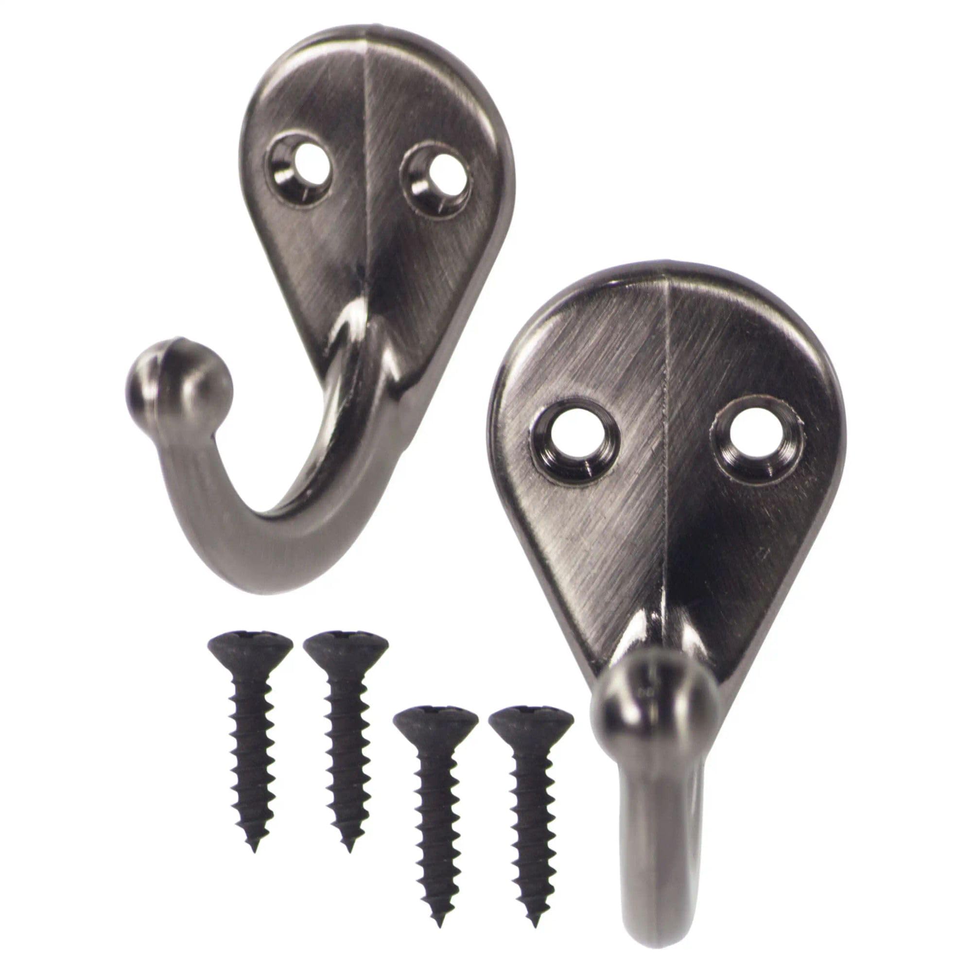 Crochet de vêtements étain National Hardware N325–498 patère murale lot de 5 pack