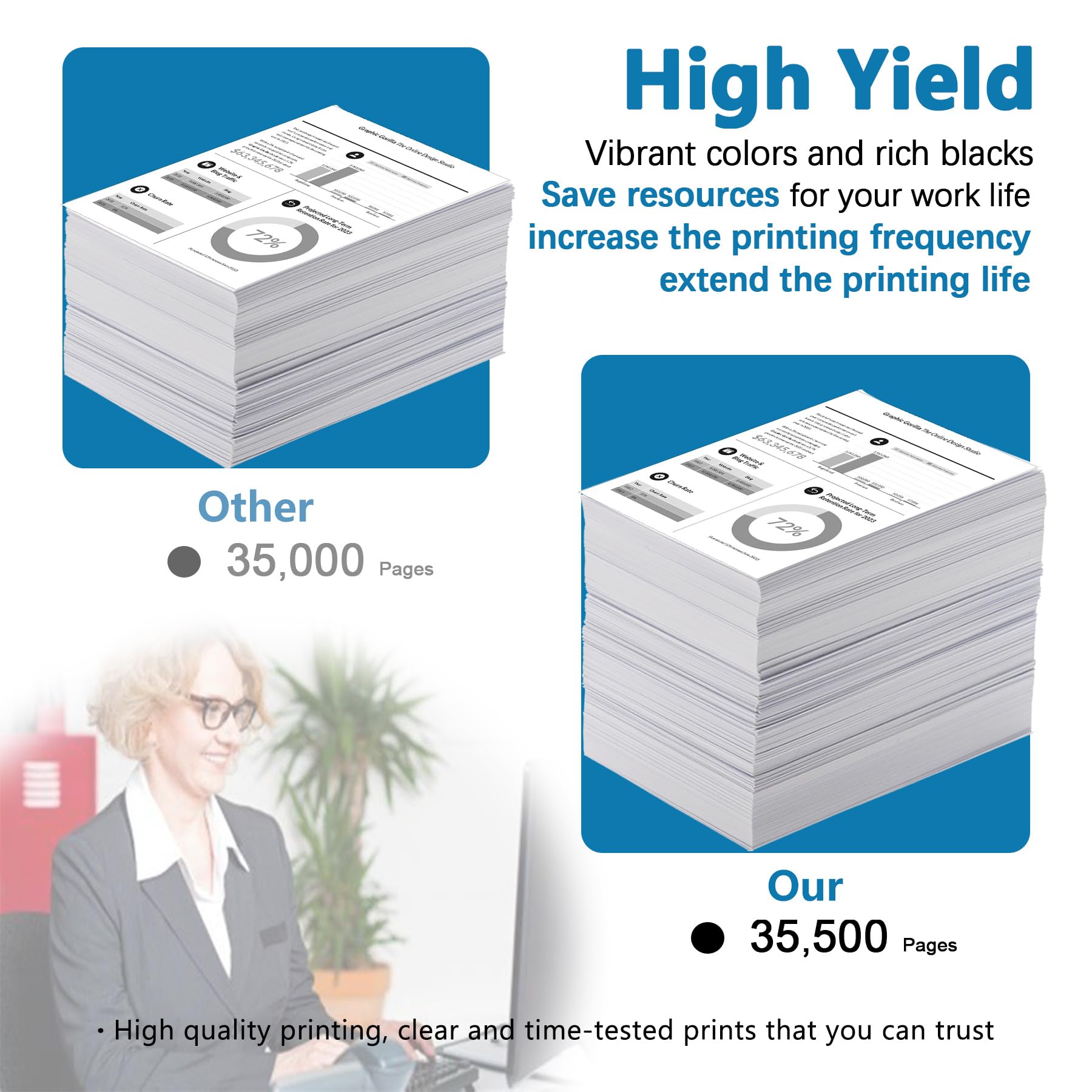 Kyocera TK-6307 Black Toner Cartridge 2-Pack For TASKalfa Series Printers