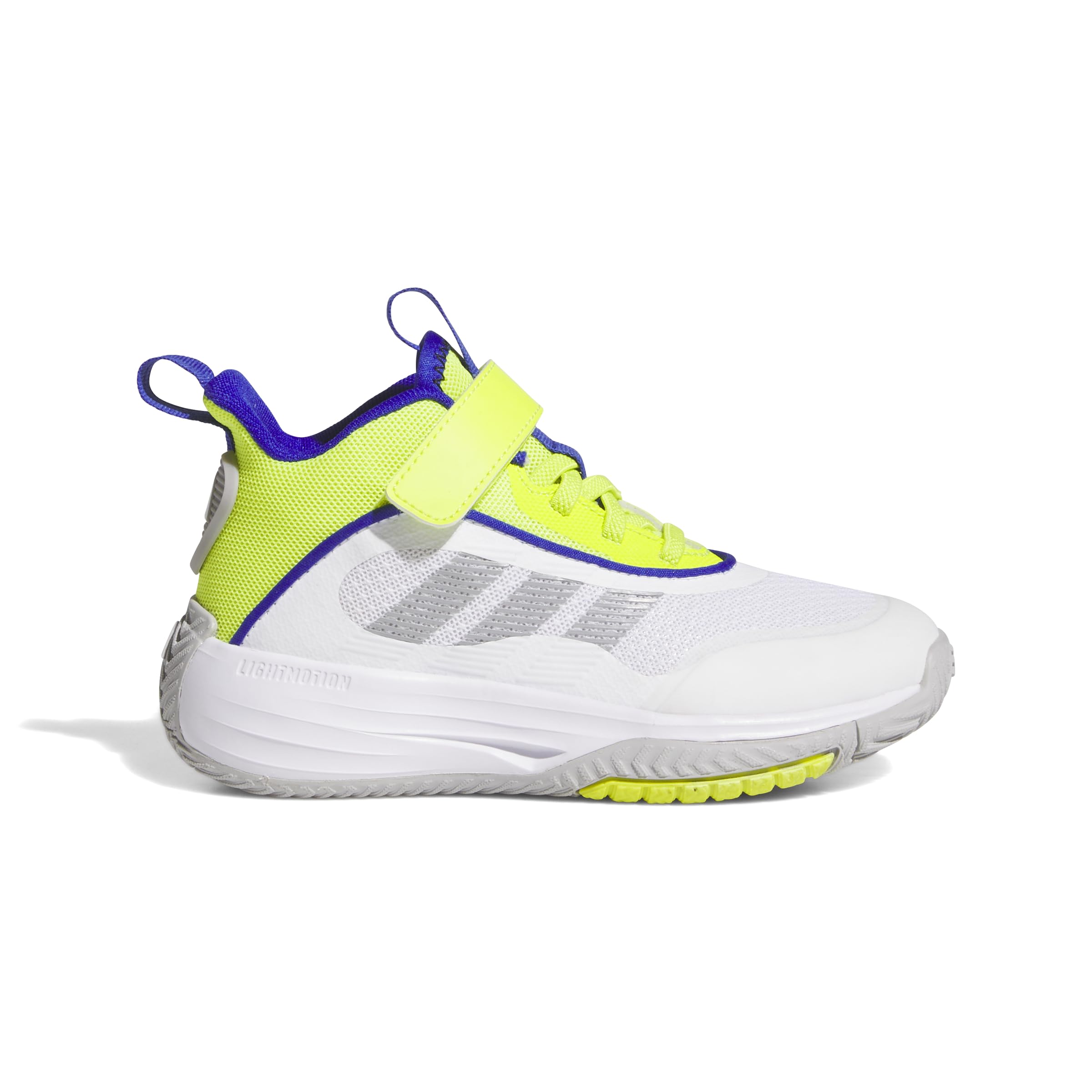 adidas OWNTHEGAME 3.0 Shoes, Unisex-Kinder Sneaker, SOLAR Slime/Supplier Colour/FTWR White,