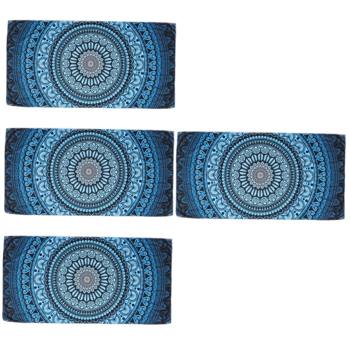 PRETYZOOM 4 Pz telo mare asciugamano palestra asciugamani palestra gym towel asciugamani in microfibra asciugamano in microfibra per il viso telo da piscina fibra superfine Blue
