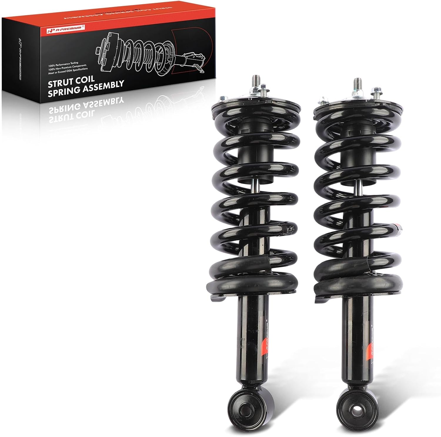 A-Premium Front Struts Compatible with Nissan TITAN XD 2016-2024 - 2x Replacement Suspension Complete Strut Assembly Shock with Coil Spring