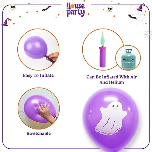Miniatura 5 de HOUSE OF PARTY Globos de látex (látex fantasma)