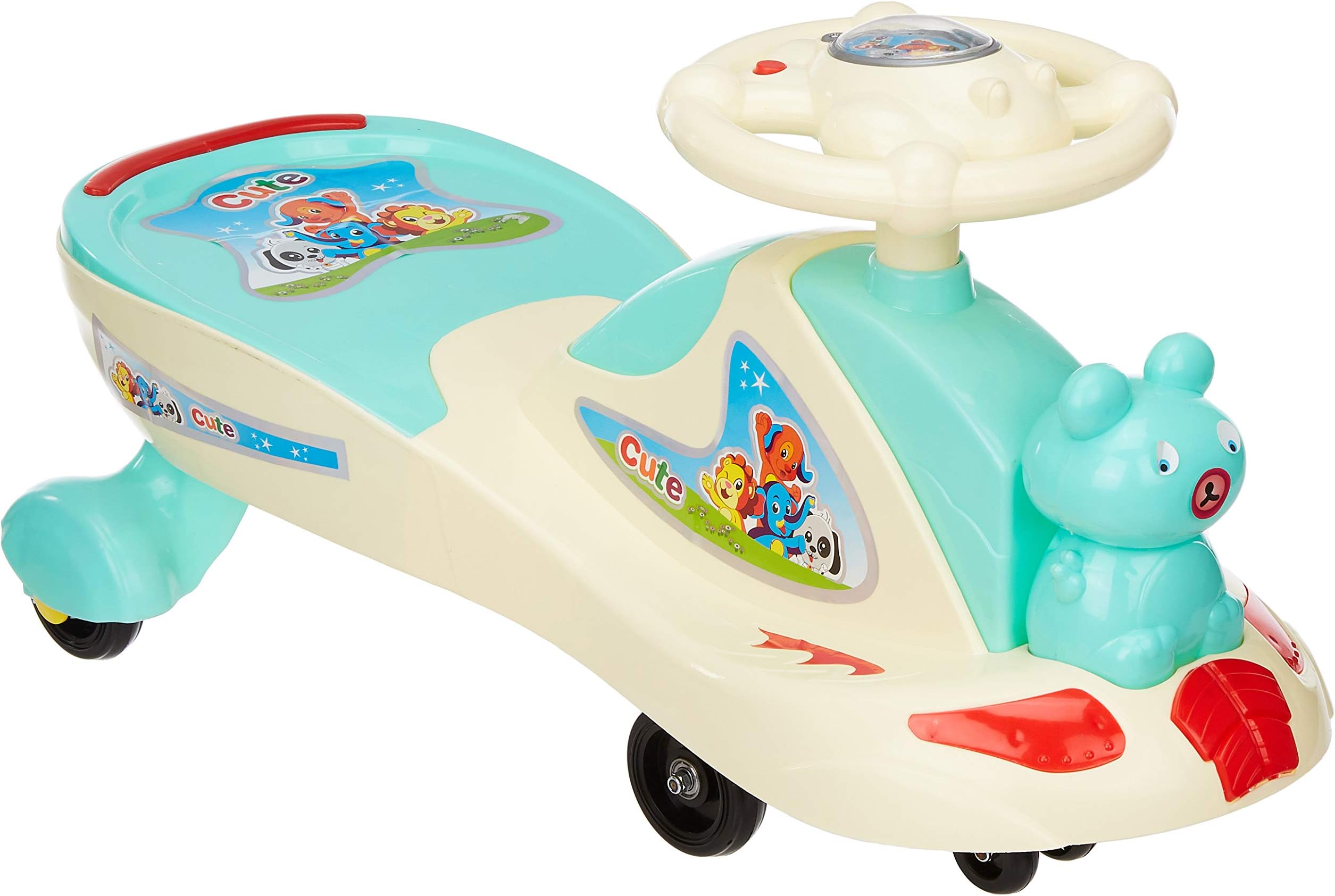 Amazon Brand - Jam & Honey Bunny Swing Car, Green