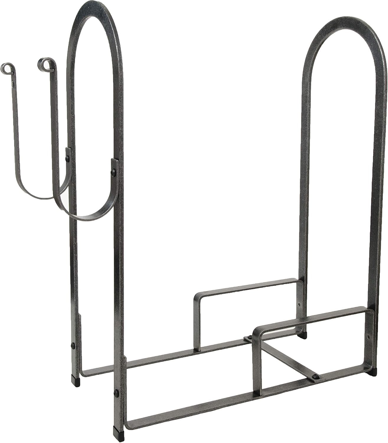 Enclume Large Fire Center Log Rack, Hammered Steel