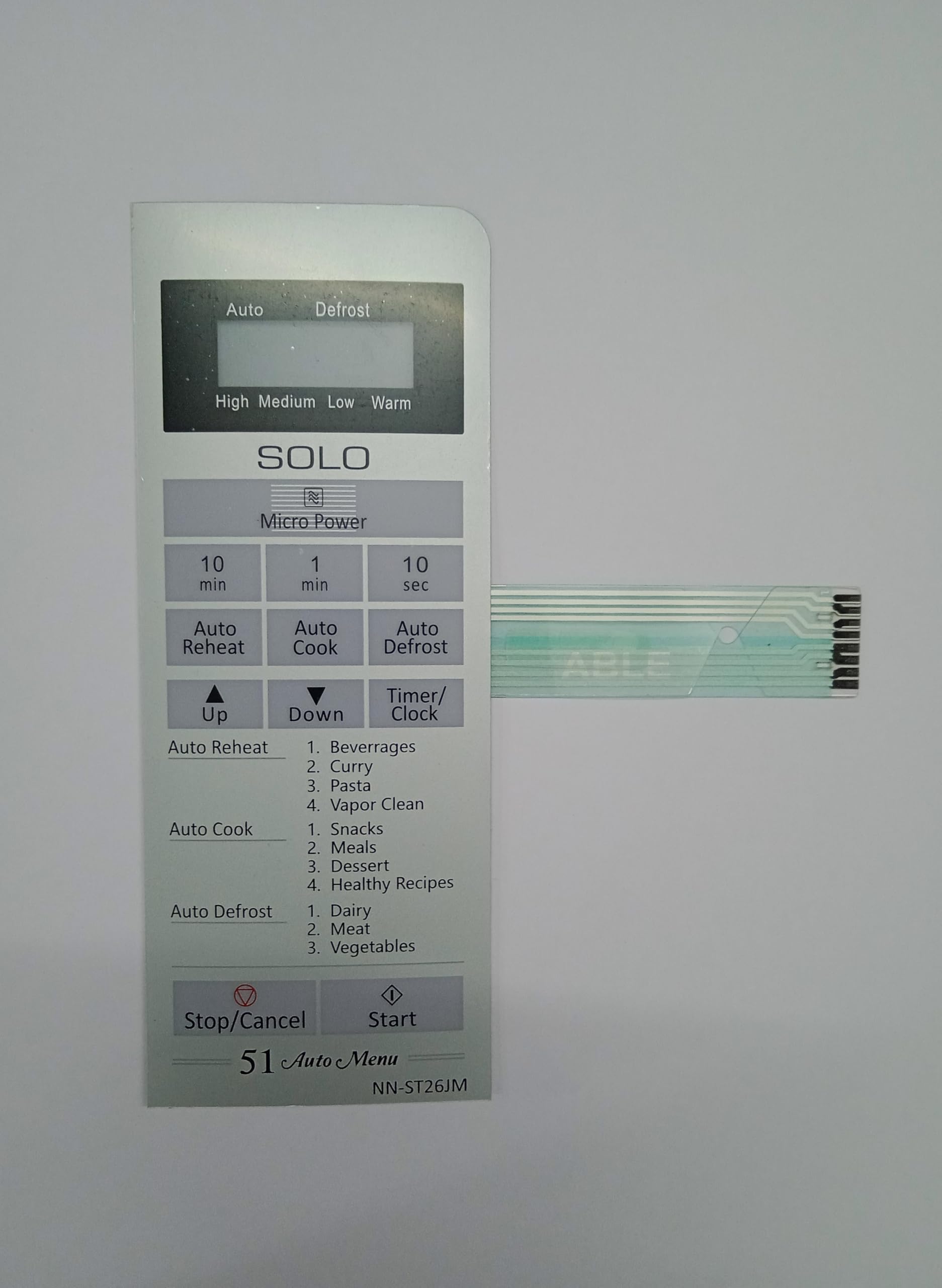 ABLE NN-ST26JM Microwave Oven Membrane Keypad-image-29