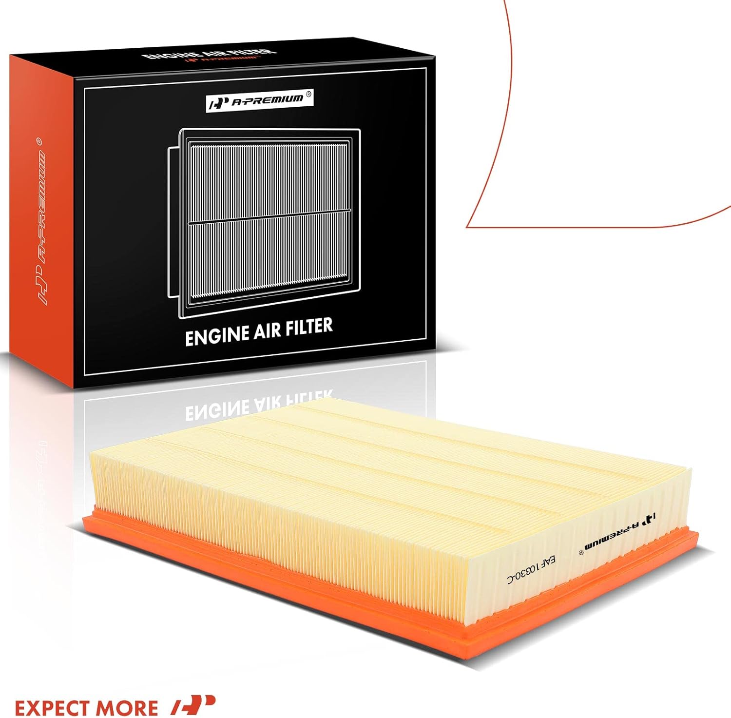 A-Premium 2-PC Engine Air Filter Compatible with Dodge & Mercedes-Benz & Freightliner Sprinter 2500,3500, 2007-2022, Flexible Panel, Replace# 2E0129620B
