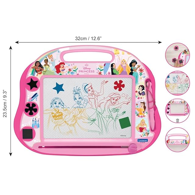 Foto 2 de 7 de Lexibook, Princesas Disney, Pizarra de Dibujo, CRDP550LXB