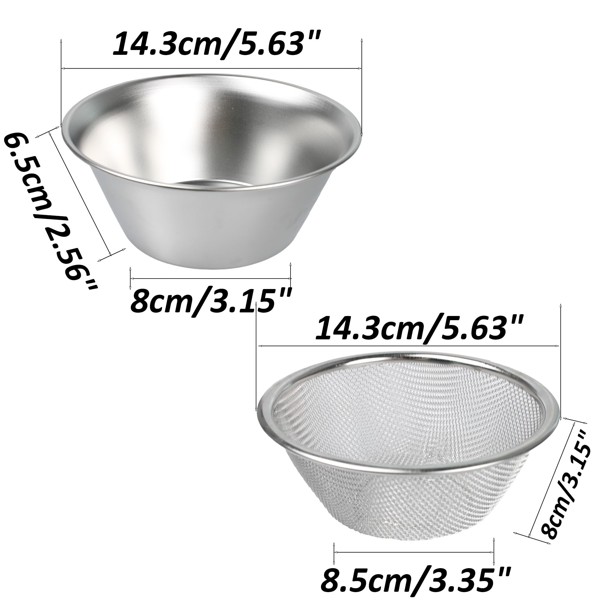 1 x silbernes Edelstahl-Ablaufkorb-Set mit Schüssel, die verwendet werden kann, um eine umfassende Lösung zum Waschen und Abtropfen zu bieten.