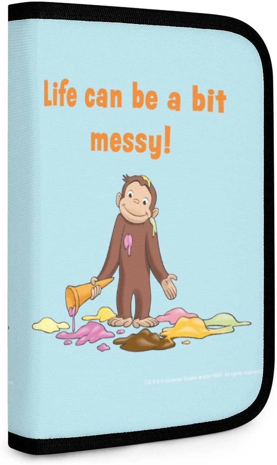 おさるのジョージ マルチケース パスポートケース 診察券入れ お薬手帳 出張 かわいい 通帳