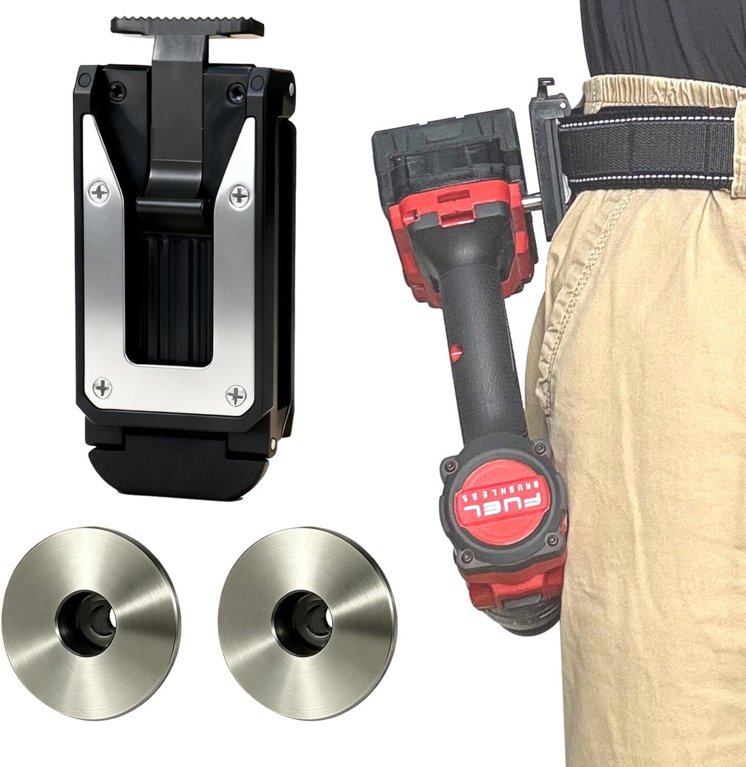 [MAGG HEVI] Tool Holster - Improve The Way You Carry Your Power Drill, Driver, Multitool, Pneumatic, Multi-Tool and More on Your Belt - Compatible with All Major Tool Brands