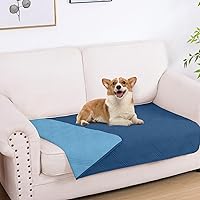 Vista 97 de hyha - Manta impermeable para cama de perro, mantas suaves para mascotas, funda impermeable para sofá para perros, fundas reversibles lavables